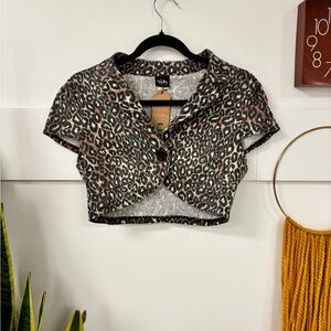 Toy Box Clothing Leopard Print Crop Top